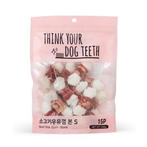 【매장】[Think your dog teeth] 소고기딩고 우유껌 (소/15px5개 묶음)