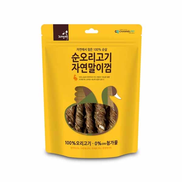 [자연애] 순 오리고기 자연말이껌 200g