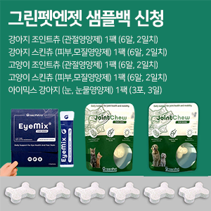 그린펫엔젯 상품 샘플 신청