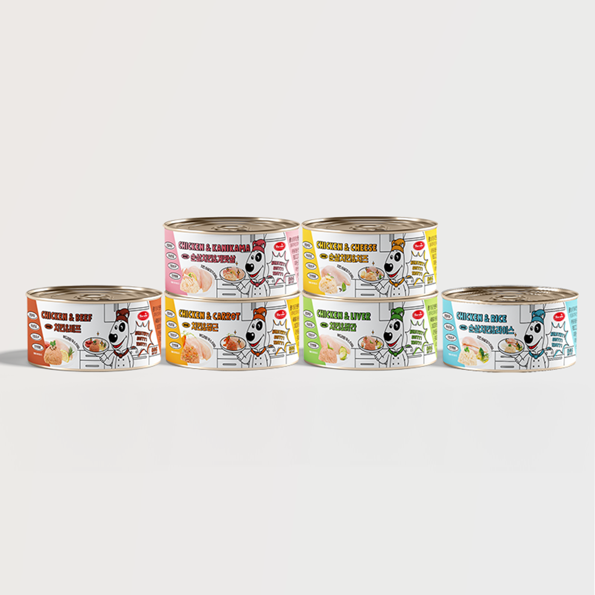 [원박스행사] [바우와우] 강아지캔 4종 (1박스/80gx24개)